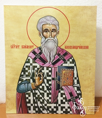 Окончена работа над иконой св. Климента Александрийского